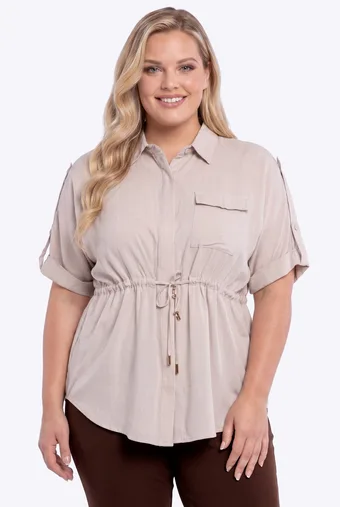 copy of copy of copy of copy of Khaki krāsas lencītīšu tops