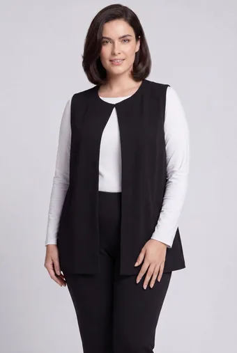Melna veste ar kabatām